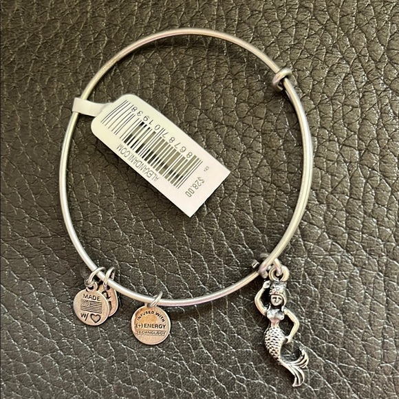 Alex and Ani Jewelry - Alex and ani Silver like Mermaid Charm Bangle Bracelet